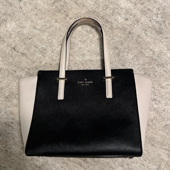 kate spade Small Hayden Grande Street Satchel black & ivory - Picture 2 of 8